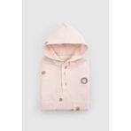Little Gusto Organik Pamuk Müslin Plaj Panço Havlu Pembe - 1 - 2 Yaş