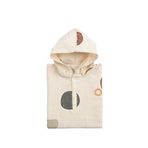 Little Gusto Organik Pamuk Müslin Unisex Bebek Plaj Panço Havlu - Bej