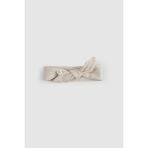 Little Gusto Organik Pamuk Pointel Bebek Bej Saç Bandı - Standart