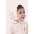 Little Gusto Sophie La Girafe Organik Pamuk Bebek Ekru Ingiliz Şapka - 1 - 2 Yaş - Krem - Bej