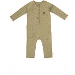 Little Gusto Uzun Kollu Tulum Bebek Cosmos Haki Organik Pamuk - 2 - 3 Yaş