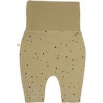 Little Gusto Yüksek Bel Pantolon Bebek Cosmos Haki Organik Pamuk - 9 - 12 Ay - Haki - Siyah