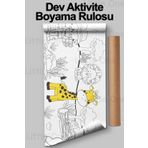 Little One Orman Aktivite Rulo Boyama Kağıdı - 62cm X 2.5 Metre Dev Rulo