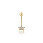 Little Petal Altın Göbek Piercing