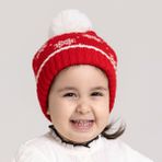Little Plane Unisex Bere Triko Yılbaşı Temalı Kırmızı -