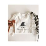 Little Shark Uzun Kol Çıtçıtlı Organik Bebek Body 324-LMNN, 9 Ay