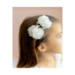Little Sparkle Co. Beyaz Çiçekli 2’li Klips Frida Toka