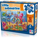 Little Submarine 12 Parca Jumbo Boy Puzzle