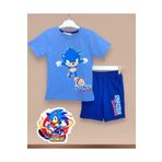 LİTTLE TORTOİSE Erkek Çocuk Renkli Sonic Baskılı Bisiklet Yaka Eşofman Takımı (ALT - ÜST TAKIM)