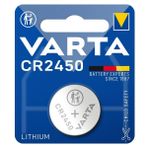 Lityum pil Varta CR 2450, 560 mAh, 3 V, tekli blister