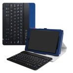 LiuShan Amazon Fire HD 10 kılıfı, çıkarılabilir klavye (QWERTY, İngilizce düzeni) kılıf, stantlı, Amazon Fire HD 10 tablet (5. / 7. / 9. nesil) 10,1 inç tablet için, mavi, LS00182-2