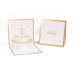 liushop Doğum Günü Kartları Tebrik Kartları 3D Lazer Kesim El Yapımı Yalancı Yıldız Doğum Günü Pastası Kağıdı Davetiye Tebrik Kartları Kartpostal Çocuklar Doğum Günü Partisi Hediyesi + Zarf Tebrik Kartı (Boyut: 1 adet)