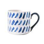 liushop Kahve Kupası Büyük Kapasiteli Kupa Kişilik Yaratıcı Kahve Fincanı El Boyası Desen Fincan Süt Kupa Oturma Odası Çay Fincanı 400 ml Kahve Fincanı (Renk: Çizgi Desenli)