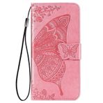 LIUZIHAN Honor Magic6 Lite için kılıf. Çizilmez, Açılır Kılıf Yandan Destek Çubuğu Özellikli Kart Yuvaları Kılıf, Honor Magic6 Lite için PU Deri Folyo Kapak. Pembe