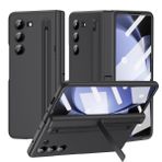 LIUZIHAN Samsung Galaxy Z Fold 6 için Kılıf, Ekran Koruyucu + Menteşe ve Görünmez Braket + S Kalem Kalemi, Düşmeyi Önleyici, Sert PC Samsung Galaxy Z Fold 6 için Her Şey Dahil Kılıf. Siyah