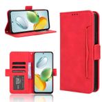 LIUZIHAN vivo iQOO Z9 Lite için kılıf. Çizilmez, Açılır Kılıf Yandan Destek Çubuğu Özellikli Kart Yuvaları Kılıf, PU Deri Folyo Kapak vivo iQOO Z9 Lite için. (Kırmızı)