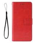 LIUZIHAN vivo V30 Lite 4G için kılıf. Çizilmez, Kapaklı Kılıf Yandan Destek Çubuğu Özellikli Kart Yuvaları Kılıf, vivo V30 Lite 4G için PU Deri Folyo Kapak. (Kırmızı)
