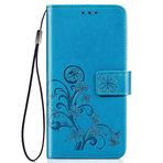 LIUZIHAN vivo V30 Lite (ME) için kılıf. Çizilmez, Kapaklı Kılıf Yan Destek Çubuğu Özellikli Kart Yuvaları Kılıf, vivo V30 Lite (ME) için PU Deri Folyo Kapak. Mavi