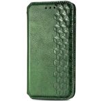 LIUZIHAN Vodafone Smart V22 için Kılıf. Çizilmez, Kapaklı Kılıf Yan Vantuzlu Destek Özelliği Kart Yuvalı Kılıf, PU Deri Folyo Kapak Vodafone Smart V22.Green için