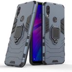 LIUZIHAN Xiaomi Poco M6 4G için kılıf. Sağlam ve Dayanıklı, Dahili Destek Standı, Çizilmez, Darbe , Dayanıklı, Xiaomi Poco M6 4G için kılıf. (Koyu Mavi)