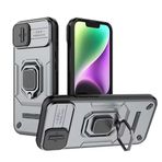 LIUZIHAN Xiaomi Poco M6 5G için kılıf. Sağlam ve Dayanıklı, Dahili Kickstand, Çizilmez, Darbe , Dayanıklı, Xiaomi Poco M6 5G için Kılıf. (Gri)