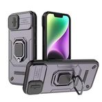 LIUZIHAN Xiaomi Poco M6 5G için kılıf. Sağlam ve Dayanıklı, Dahili Kickstand, Çizilmez, Darbe , Dayanıklı, Xiaomi Poco M6 5G için Kılıf.(Mor)