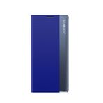 LIUZIHAN Xiaomi Poco M6 5G için Kılıf, Yan Akıllı Ekranlı Telefon Kılıfı, Kapaklı Kılıf, Çizilmeye Dayanıklı, Katlanabilir Stand, Xiaomi Poco M6 5G için Koruyucu Kılıf, Mavi