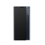 LIUZIHAN Xiaomi Poco M6 Pro 4G için Kılıf, Yan Akıllı Ekranlı Telefon Kılıfı, Kapaklı Kılıf, Çizilmeye Dayanıklı, Katlanabilir Stand, Xiaomi Poco M6 Pro 4G için Koruyucu Kılıf, Siyah