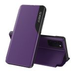 LIUZIHAN Xiaomi Poco M6 Pro 4G için kılıf, yarı saydam manyetik kapaklı akıllı kapak, stand fonksiyonu, Xiaomi Poco M6 Pro 4G için koruyucu kılıf. Mor