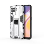 LIUZIHAN Xiaomi Poco M6 Pro 4G Kılıf, TPU/PC 2'si 1 Arada Karışık Zırh Koruyucu Kapak Kılıfı, Çift Koruma Kabuğu, Dahili Bağımsız Braket, Xiaomi Poco M6 Pro 4G Telefon Kılıfı ile Uyumludur. Gümüş