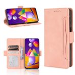 LIUZIHAN ZTE Axon 40 Lite için kılıf. Çizilmez, Açılır Kılıf Yandan Destek Çubuğu Özellikli Kart Yuvaları Kılıf, PU Deri Folyo Kapak ZTE Axon 40 Lite için. (Gül altın)