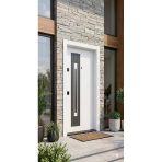 Liv Concept Liv Aksesuar Modern Lüks Villa Ve Daire Çelik Kapısı - 110X210 Cm - Beyaz & Antrasit Özel Tasarım