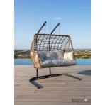 Liv Concept Lüx Çift Kişilik Rattan Bahçe Ve Balkon Salıncağı