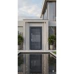 LİV Concept Modern Serisi Antrasit Villa Giriş Kapısı - Çelik Konstrüksiyonlu Özel Tasarım