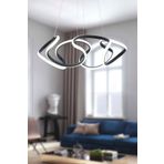 Liva Siyah Modern Sarkıt Beyaz Işık Led Avize Salon Mutfak Oda Hol Led Aydınlatma