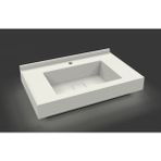 Livabo Azura 500 x 800 mm Etajerli Akrilik Banyo Lavabosu