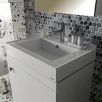 Livabo Lyra, 500X700 mm Etajer ve Tezgah Üstü Uyumlu Akrilik Banyo Lavabosu