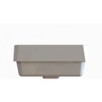 Livabo Terra 430 x 430 x 180 mm Ankastre Uyumlu Akrilik Banyo Lavabosu