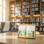 Livabord Ahşap Kitap Okuma ve Tablet Standı