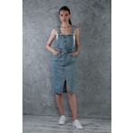 livanomi Jean Midi Boy salopet Elbise