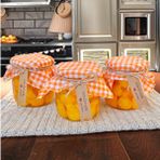 Livava Ananas Reçeli Jel Mum Cam Kavanoz ,%100 Soyawax El Yapımı, Mandalina Kokulu, 10x9 Sarı