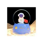 Livava Astronot Büyük Boy Kar Küresi Işıklı, Müzikli, Püskürtmeli, Mavi, 16X12
