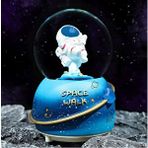Livava Astronotlar Orta Boy Kar Küresi Işıklı, Müzikli, Mavi, 12x8