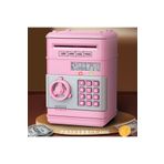 Livava Atm Şifreli Ve Kilitli Elektronik Kumbara, Pembe, 20x15