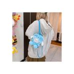 Livava Cinnamoroll Mini Peluş Çanta Çocuk Fermuarlı Ayarlanabilir Askılı Sırt Çantası, 27x19 cm