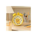 Livava Civcivli Metal Masa Saati, Alarmlı ve Işıklı, Sarı, 15x12