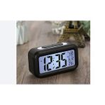 Livava Dijital Alarmlı Led Ekran Masa Saati, Siyah, 13x7,5