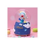 Livava Doraemon Uzayda Büyük Boy Kar Küresi Işıklı, Müzikli, Püskürtmeli, 16x12 Mavi