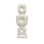 Livava Göbekli Tepe Polyester Biblo, Beyaz, 38x13