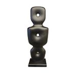 Livava Göbekli Tepe Polyester Biblo, Siyah, 38x13